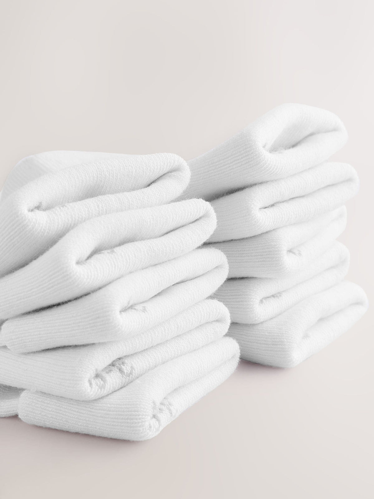 White Roll Top Baby Socks 10 Pack - image 3