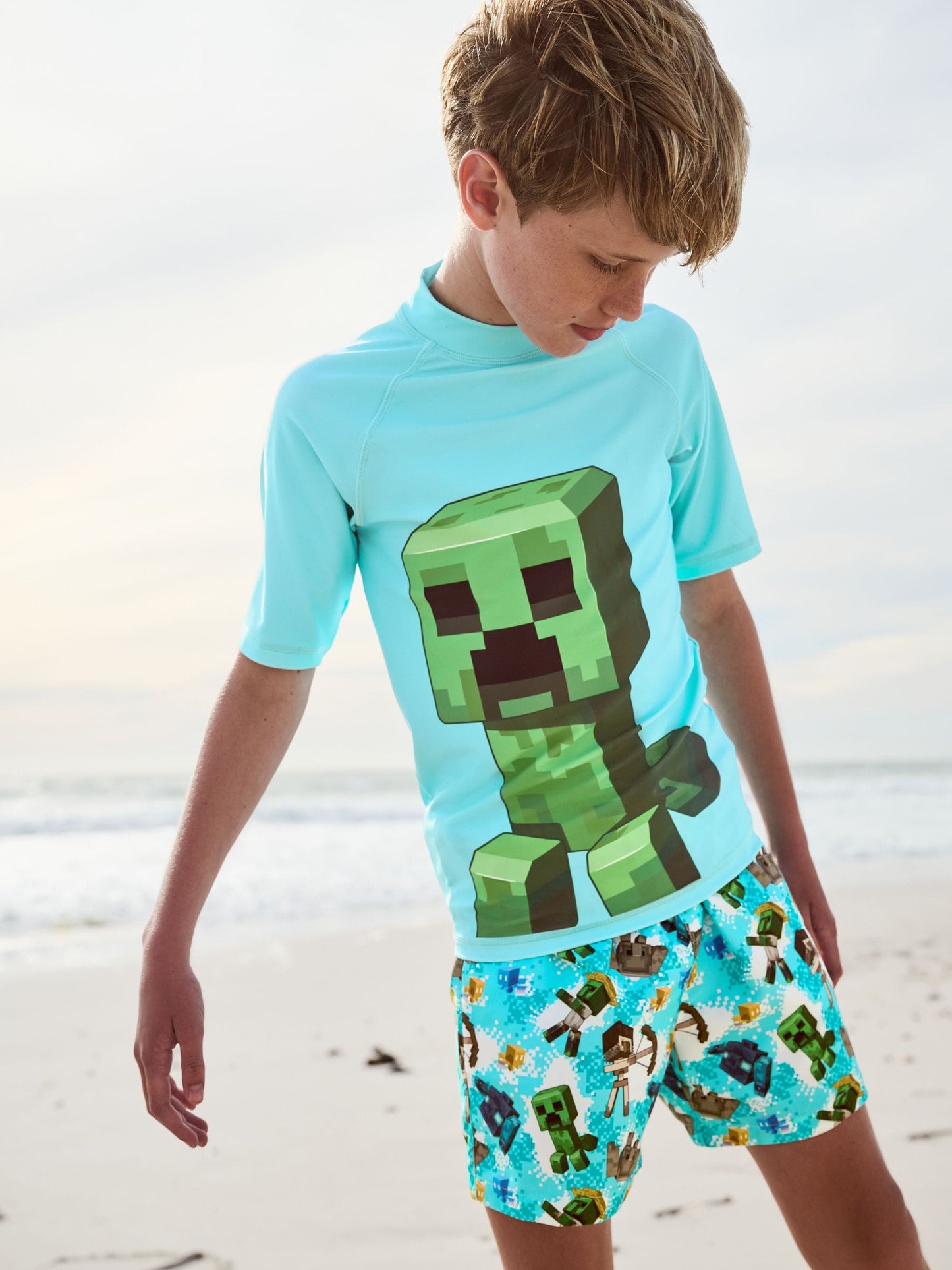 Dsiney Kidz - Minecraft Rash Vest (3-16yrs) image 1
