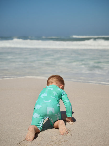Green Sunsafe Swimsuit and Hat Set (3mths-7yrs) image 3