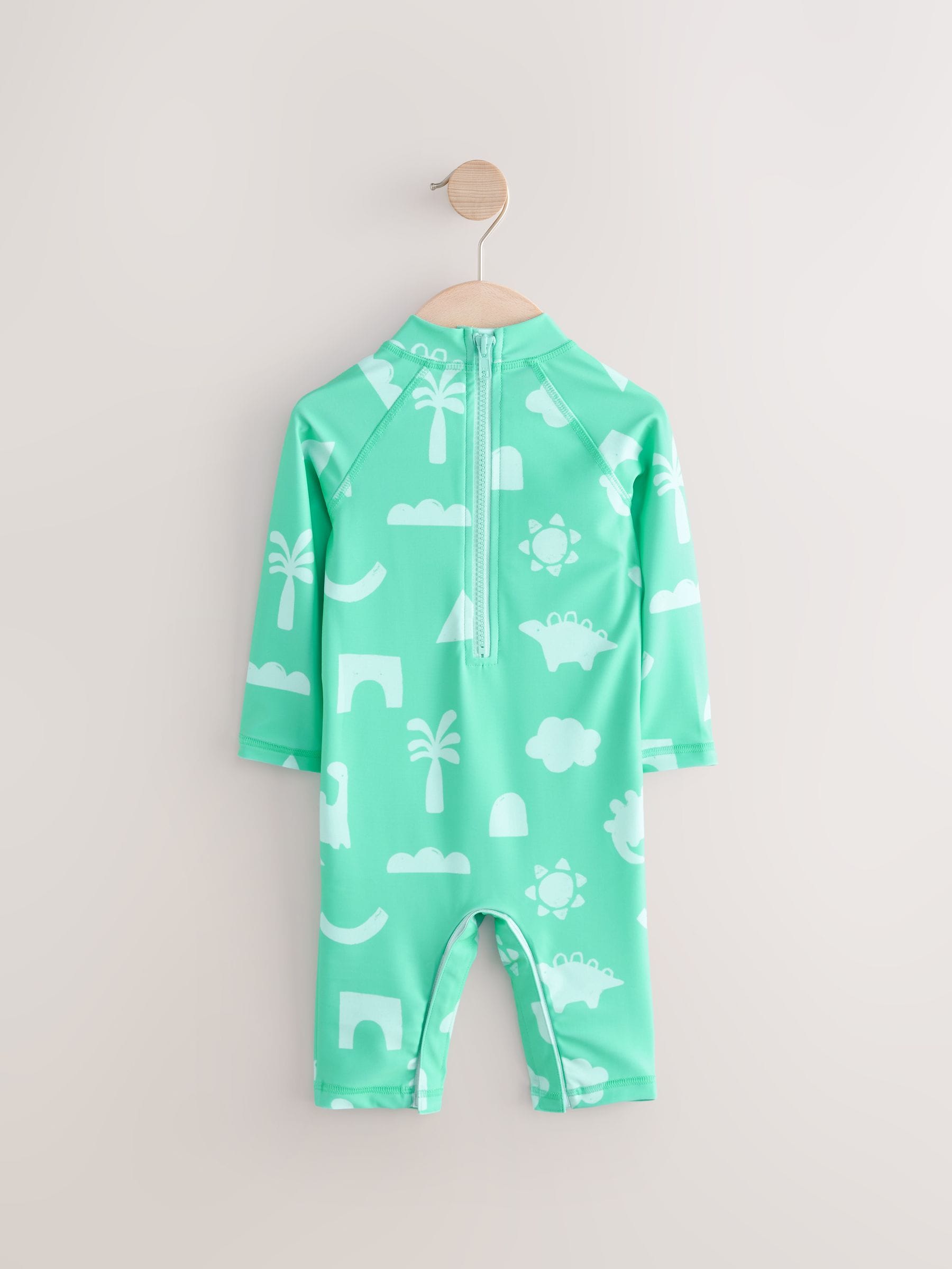 Green Sunsafe Swimsuit and Hat Set (3mths-7yrs) image 7