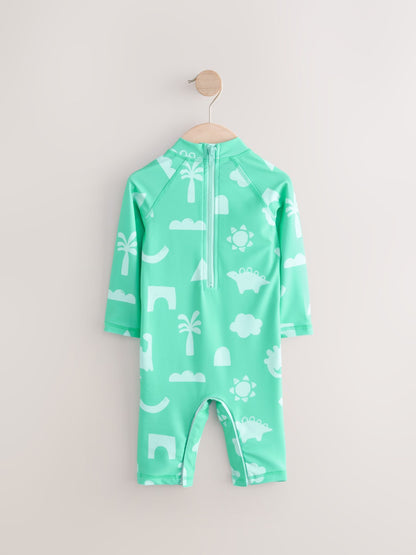 Green Sunsafe Swimsuit and Hat Set (3mths-7yrs) image 7