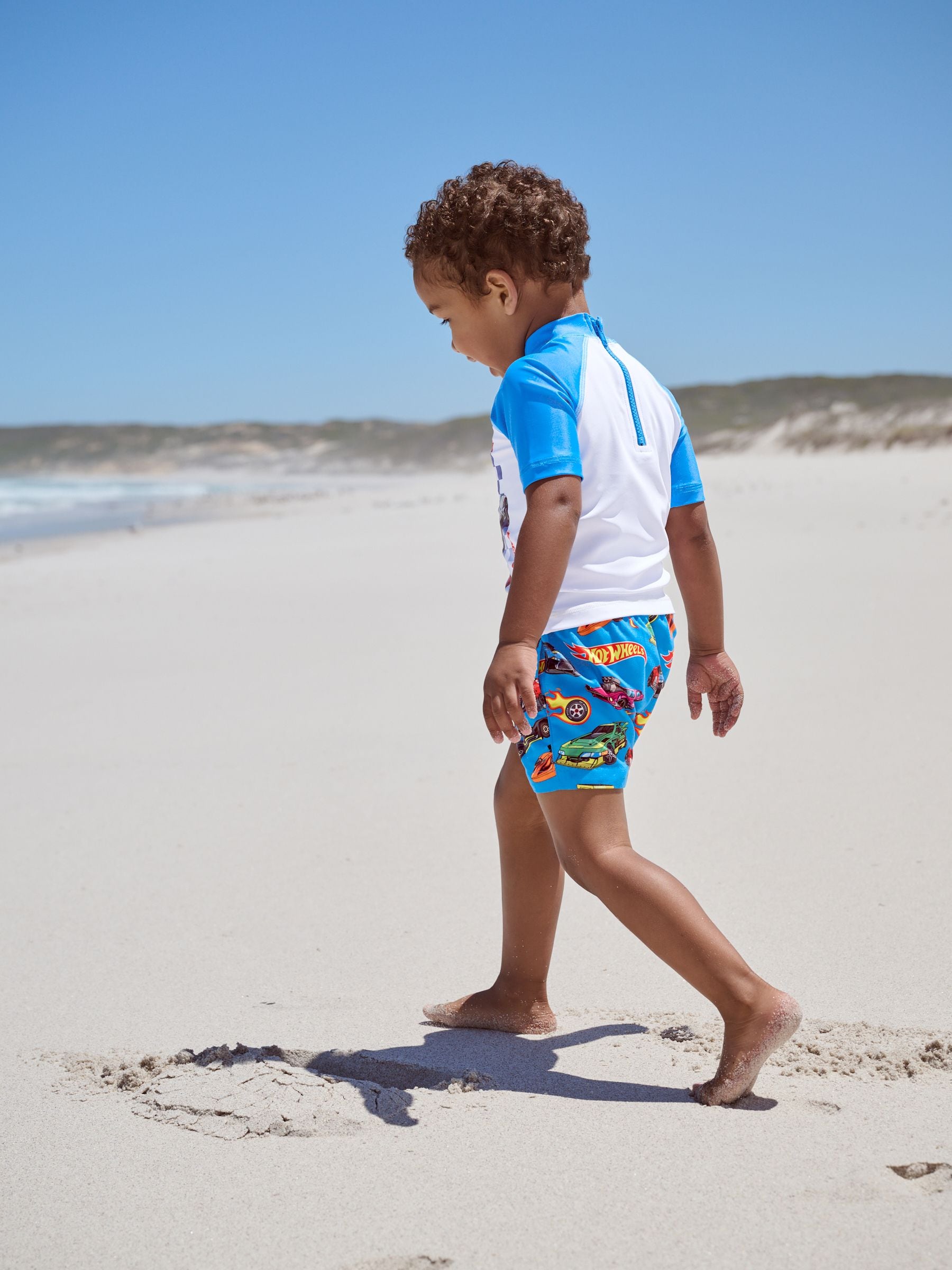 Hot Wheels Rash Vest and Swim Shorts Set (3mths-7yrs) image 2