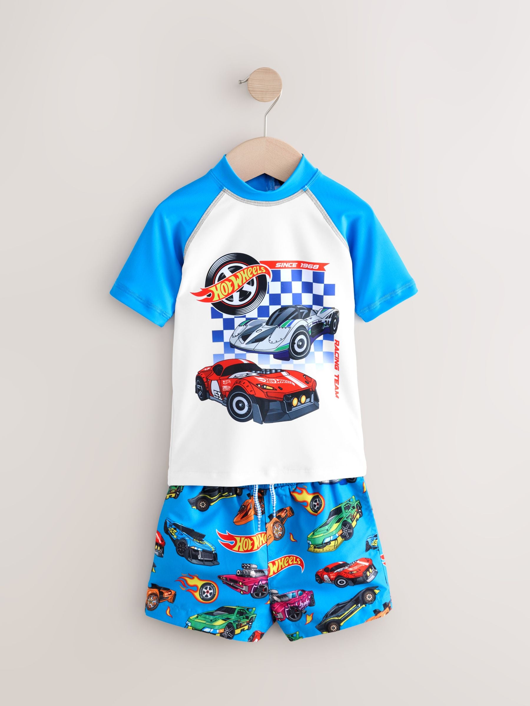 Hot Wheels Rash Vest and Swim Shorts Set (3mths-7yrs) image 5