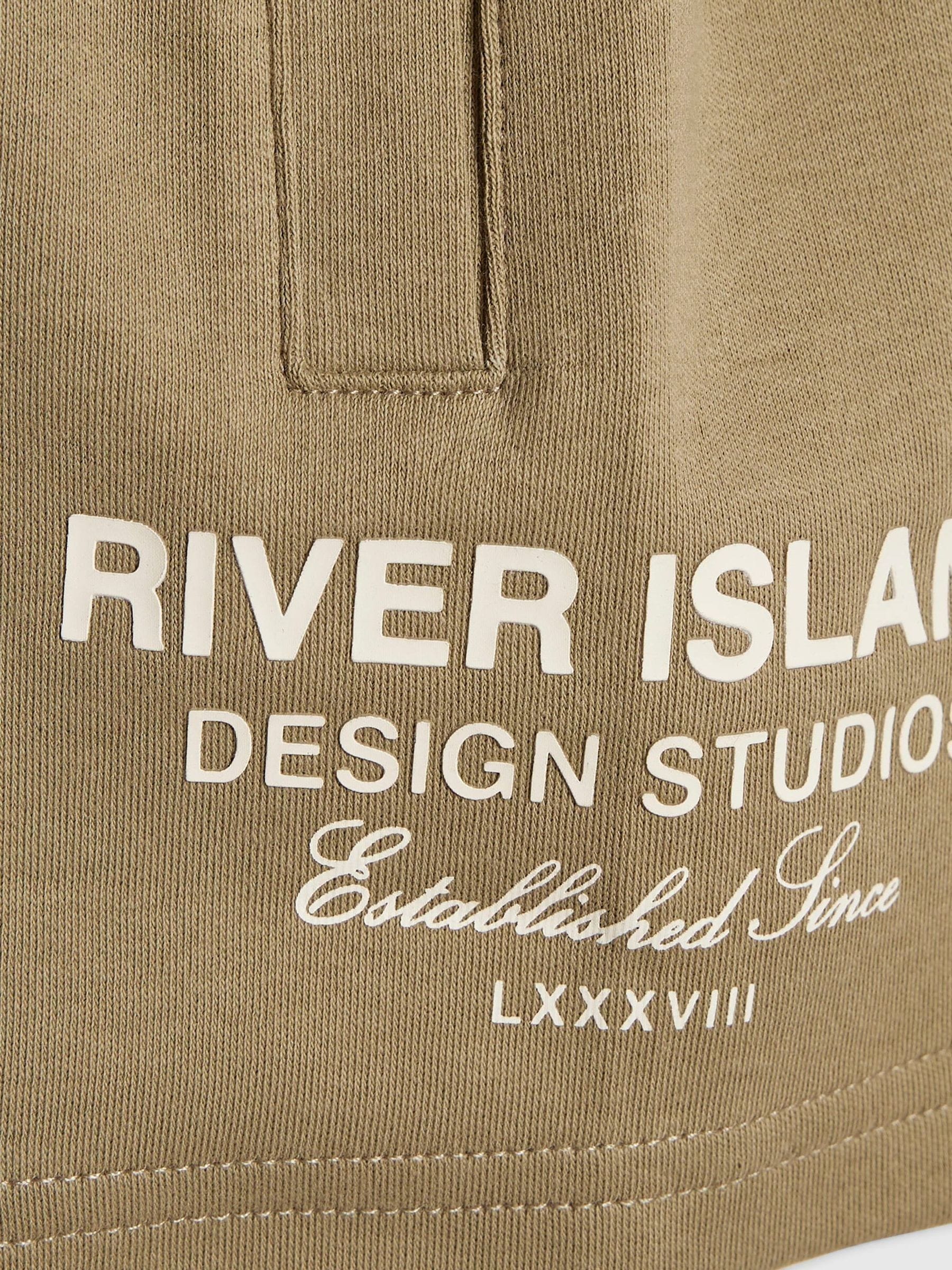 Dsiney Kidz - River Island Brown River Branded T-Shirt & Short Set image 4