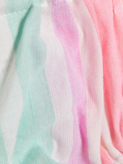River Island Pink Bloomer Stripe Top & Short Set image 5