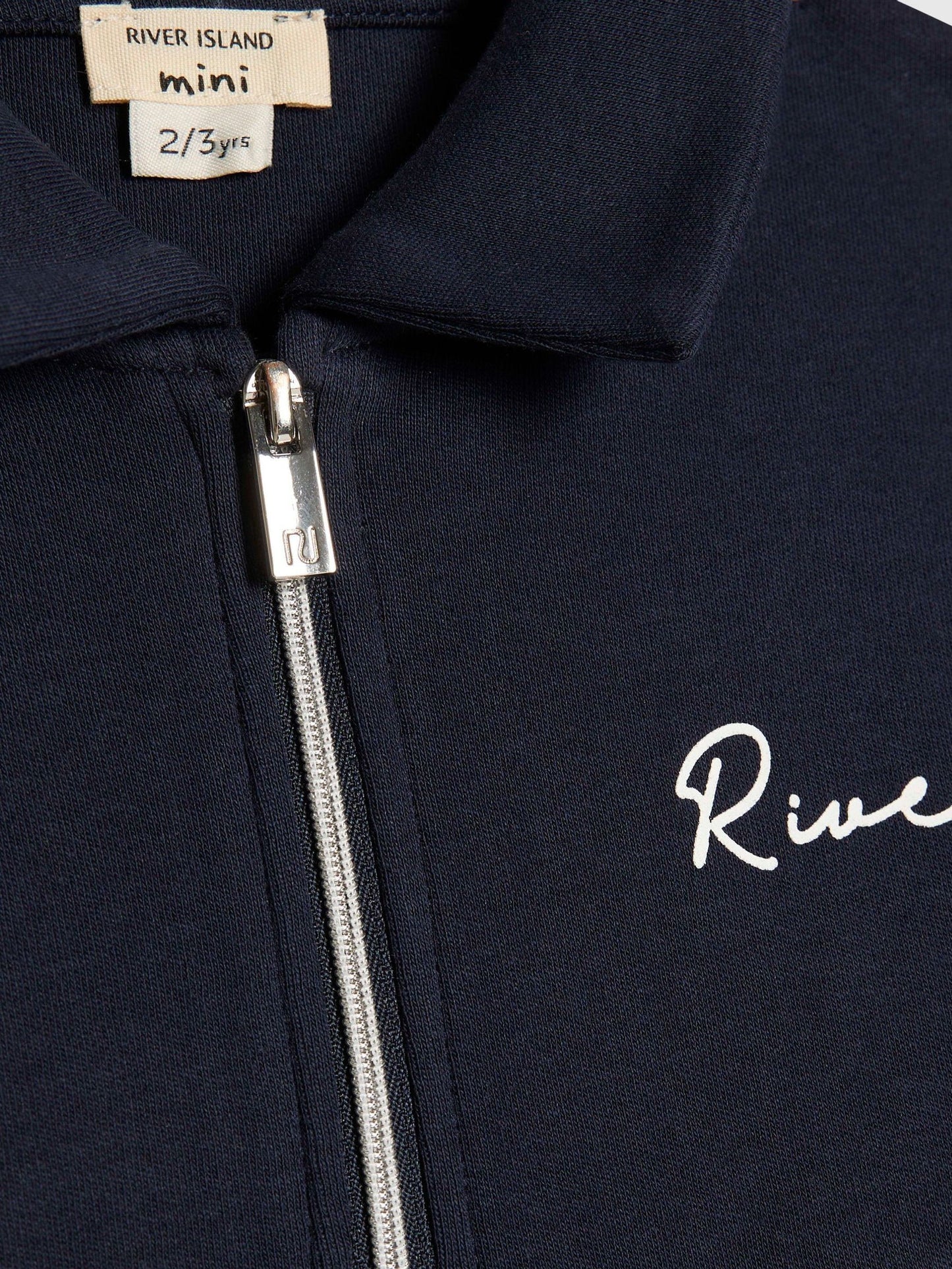 Dsiney Kidz - River Island Blue Logo Polo Shirt & Short Set image 4
