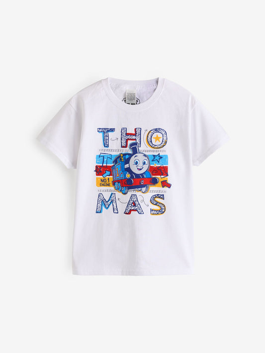 Vanilla Underground White 100% Cotton Thomas and Friends T-Shirt image 1