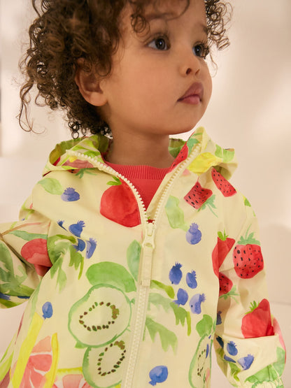 Yellow Fruit Shower Resistant Cagoule Jacket (3mths-7yrs)