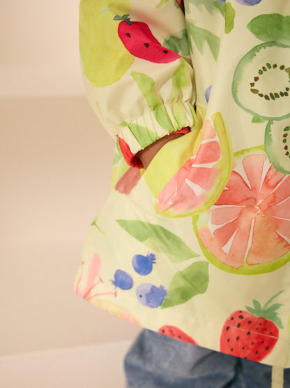 Yellow Fruit Shower Resistant Cagoule Jacket (3mths-7yrs)