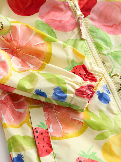 Yellow Fruit Shower Resistant Cagoule Jacket (3mths-7yrs)