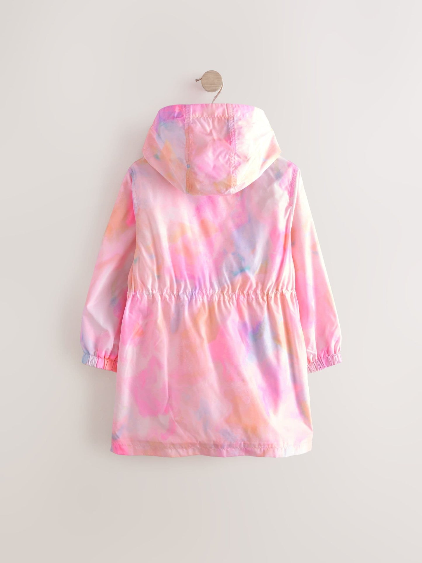 Pink Marble Print Shower Resistant Cagoule Jacket (3-16yrs)