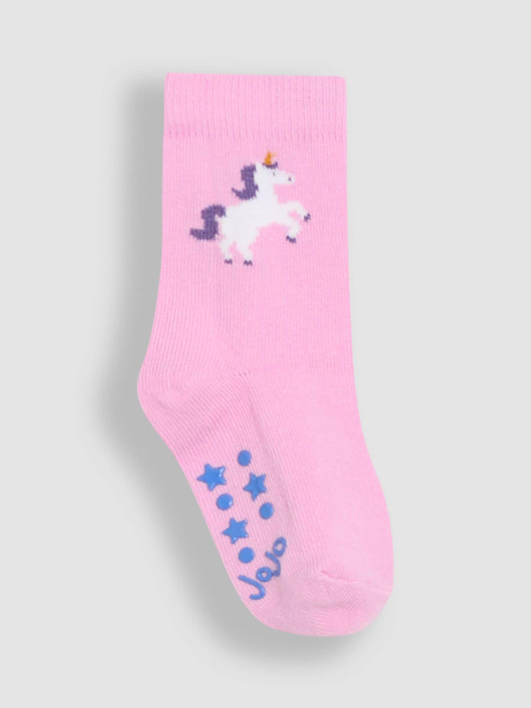 JoJo Maman Bébé Blue Cotton Socks 3 Pack image 3