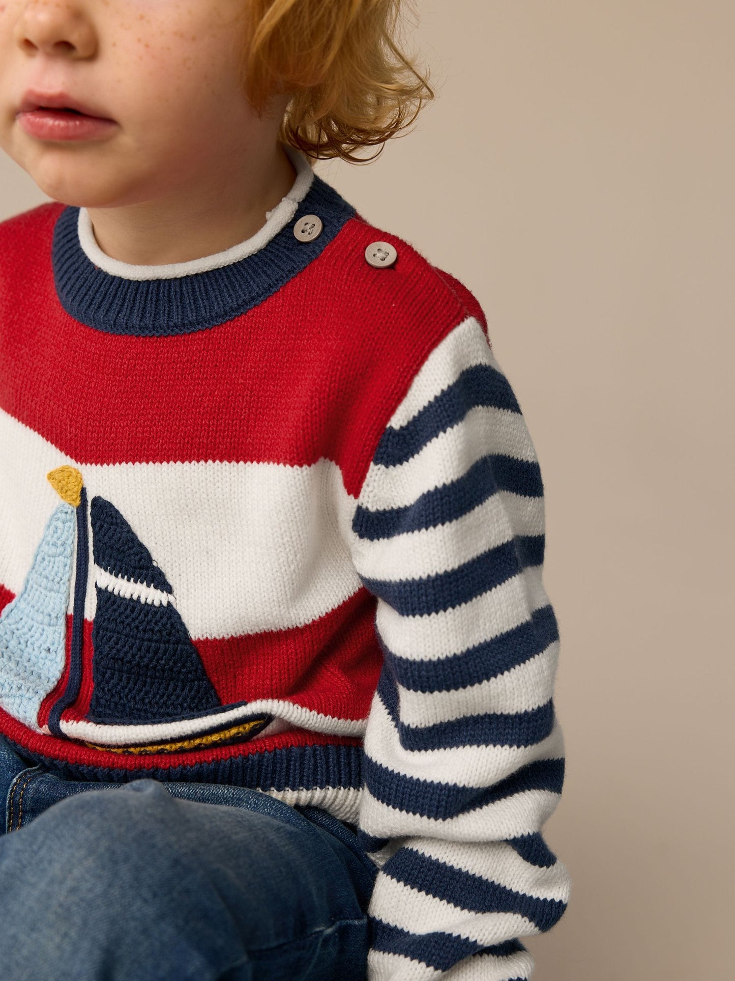 Boat Stripe Knitted Jumper (3mths-7yrs)