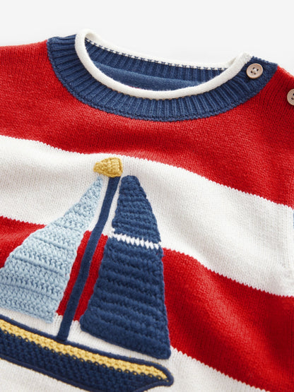 Boat Stripe Knitted Jumper (3mths-7yrs)