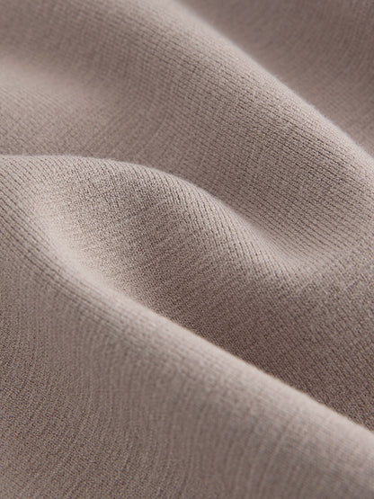 Neutral Knitted Zip Neck Utility Hoodie and Joggers Set (3mths-7yrs)