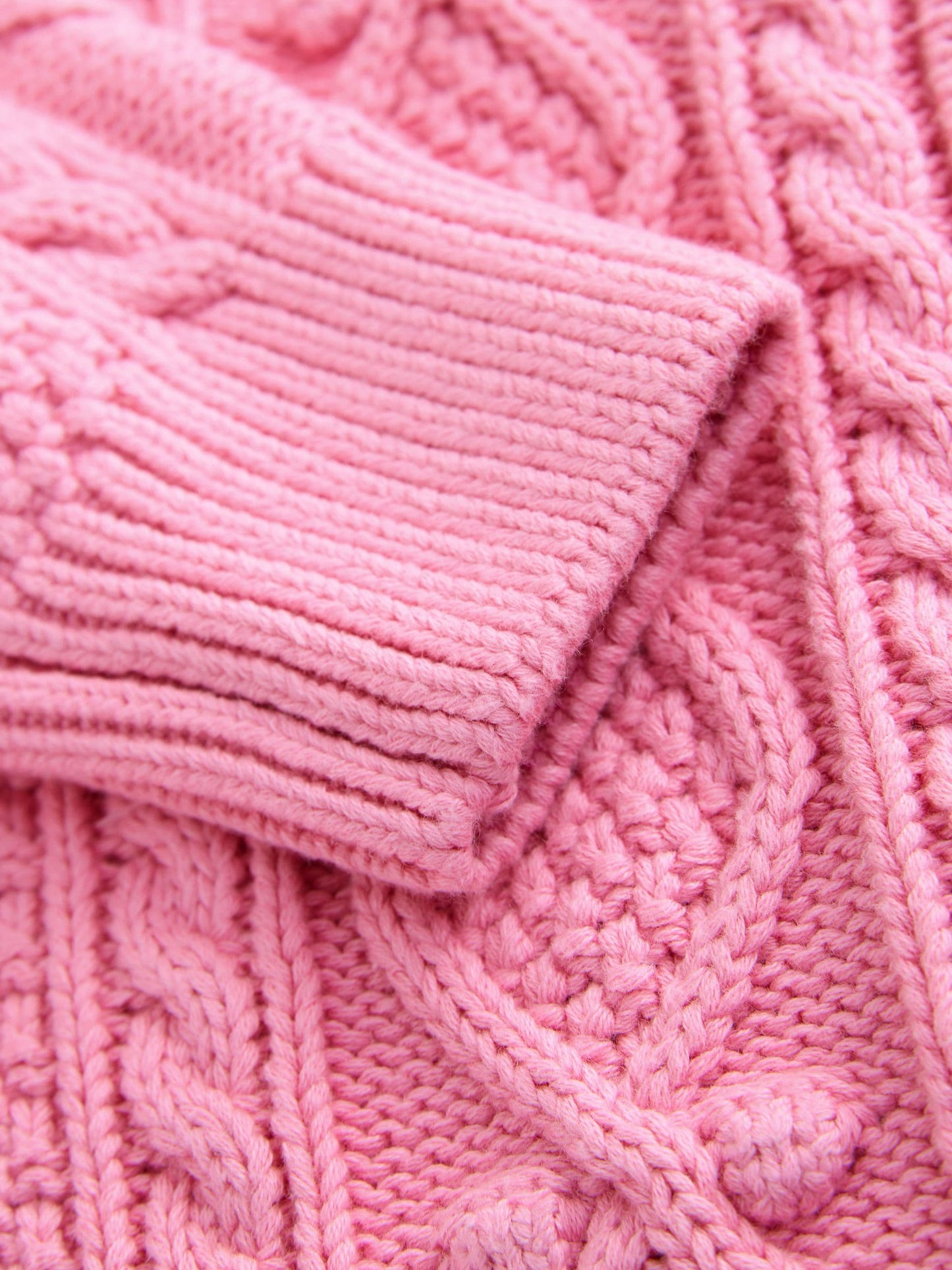 Dsiney Kidz - Little Bird by Jools Oliver Pink Knitted Cable Cotton Cardigan image 8