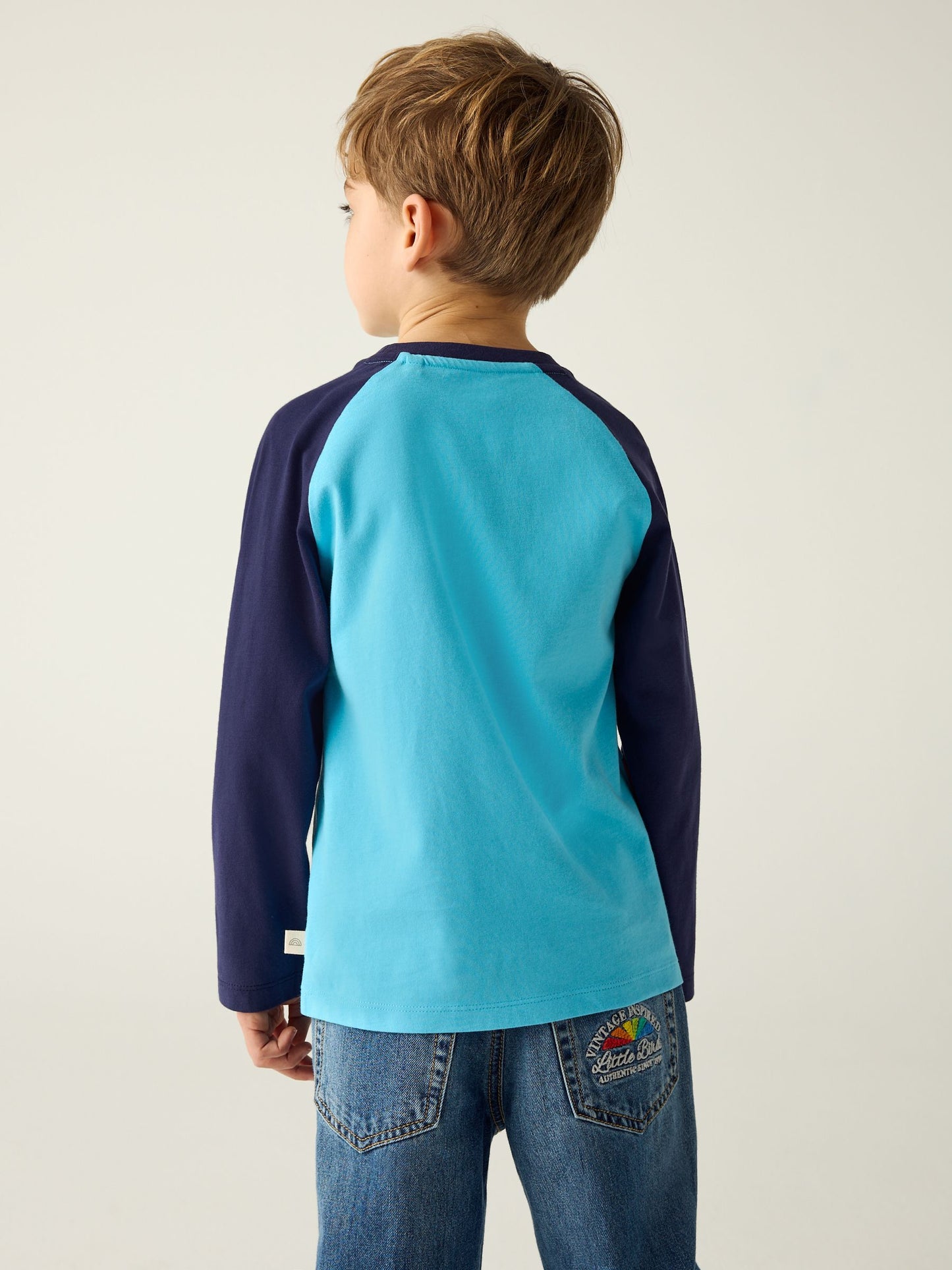 Dsiney Kidz - Little Bird by Jools Oliver Blue/White 100% Cotton Long Sleeve Colourful T-Shirt image 2