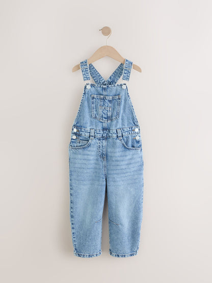 Denim Barrel 100% Cotton Dungarees (3-16yrs)