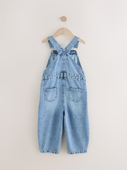 Denim Barrel 100% Cotton Dungarees (3-16yrs)