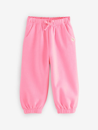 Bright Pink Cuffed Sweat Joggers (3mths-7yrs) image 3