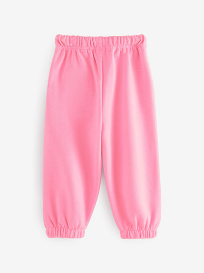 Bright Pink Cuffed Sweat Joggers (3mths-7yrs) image 4