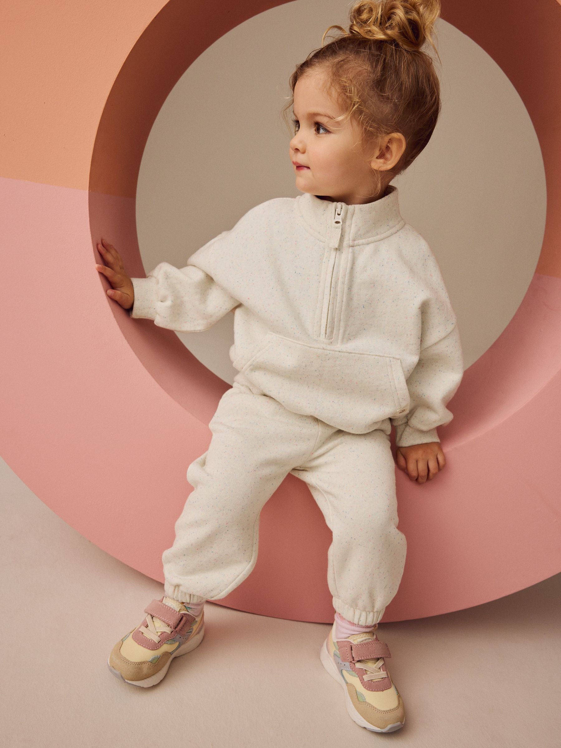 Oatmeal Cuffed Sweat Joggers (3mths-7yrs) image 2