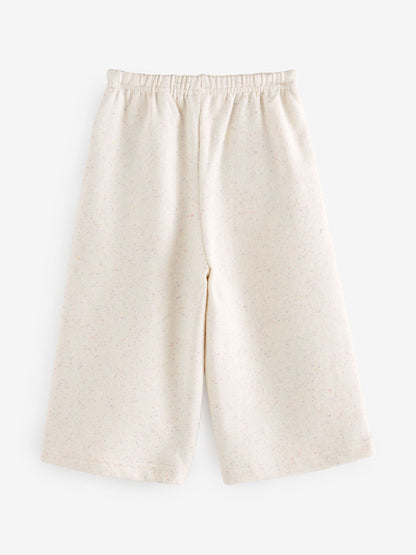 Oatmeal Wide Leg Sweat Joggers (3mths-7yrs) image 5