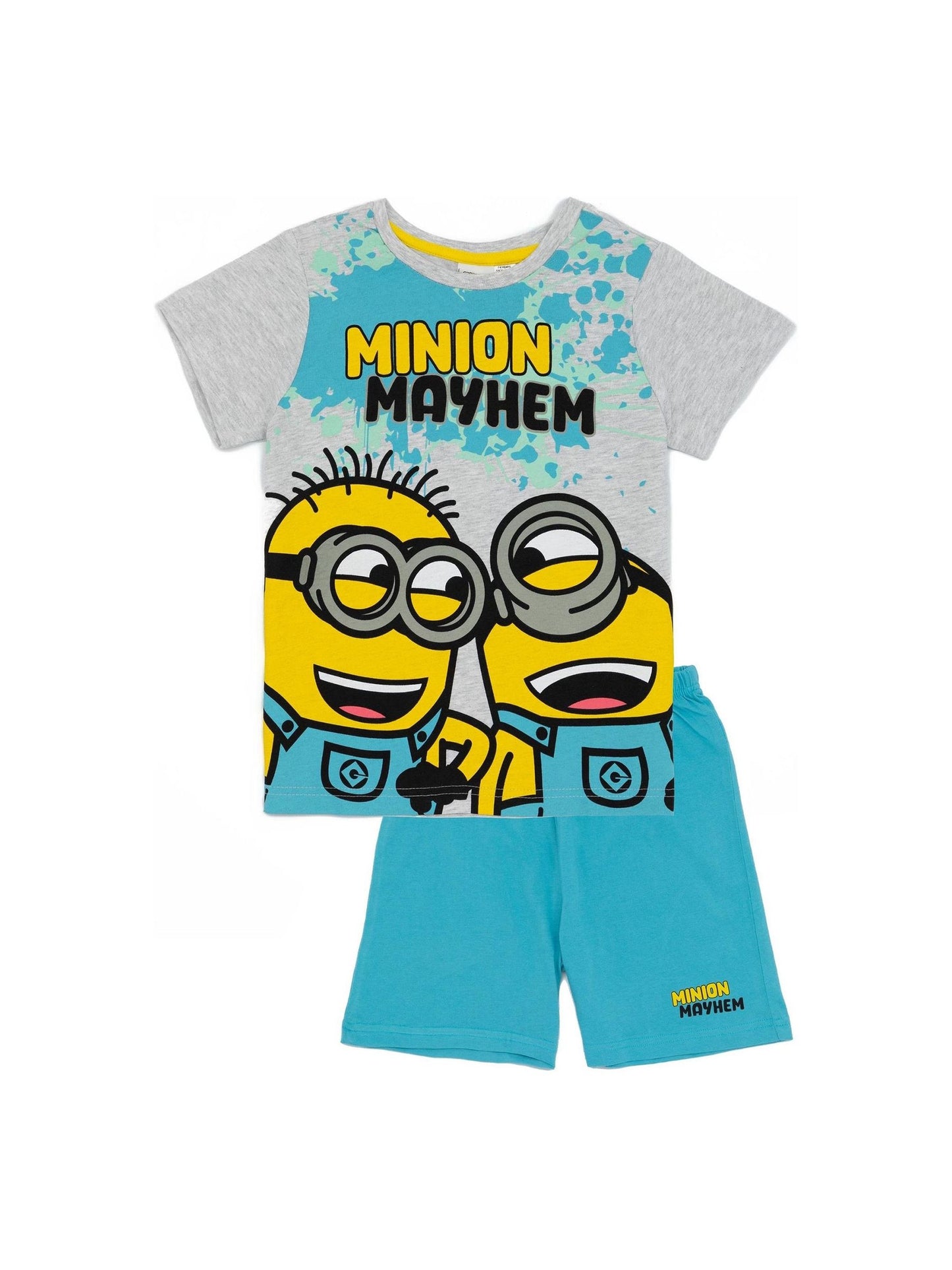 Dsiney Kidz - Vanilla Underground Blue Minions Boys Licensing Short Pyjamas image 1
