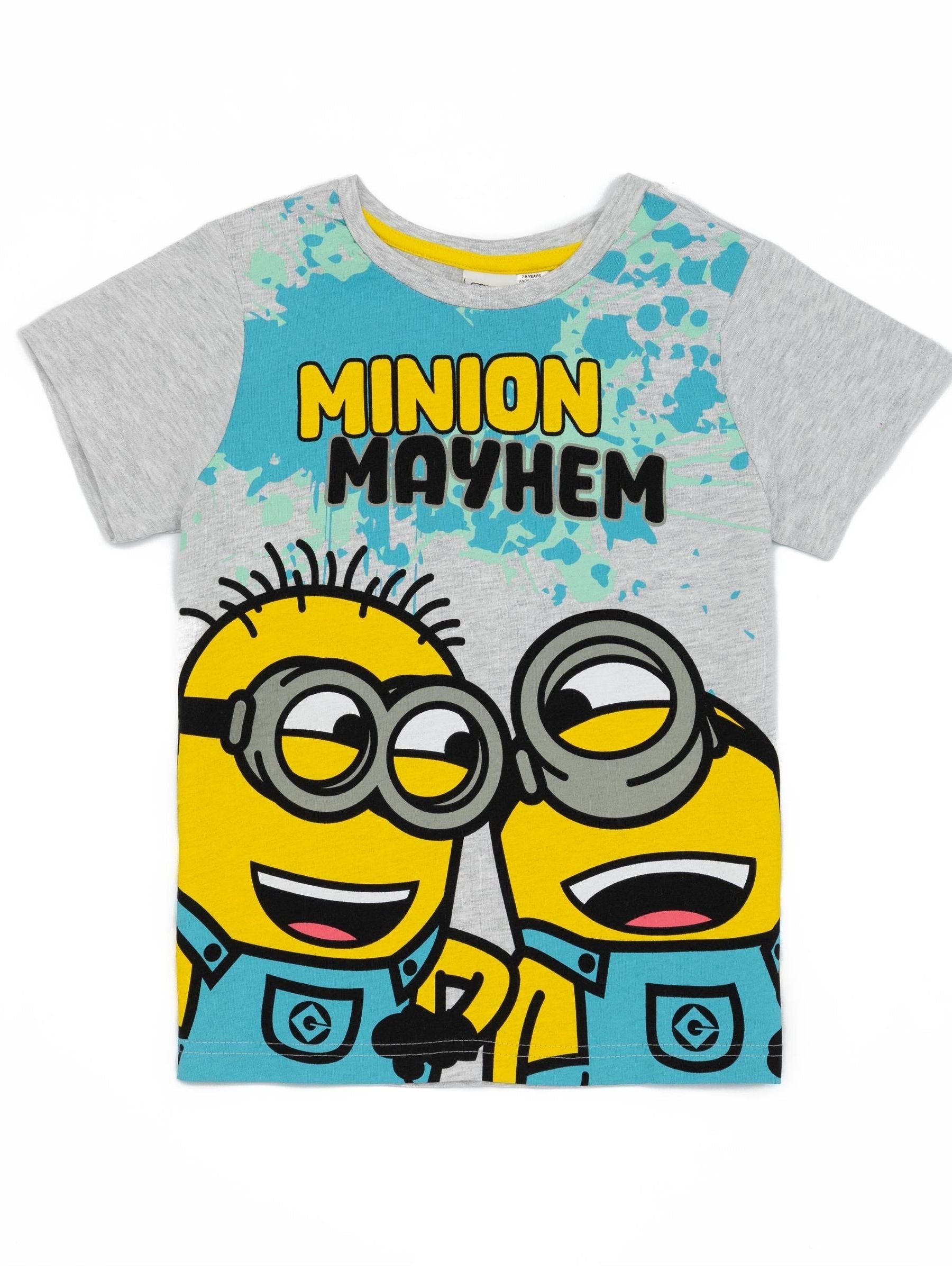 Dsiney Kidz - Vanilla Underground Blue Minions Boys Licensing Short Pyjamas image 2