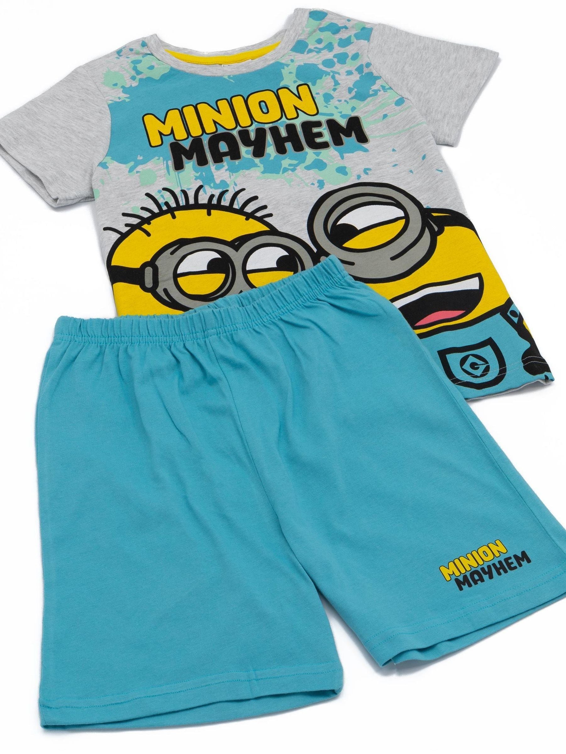 Dsiney Kidz - Vanilla Underground Blue Minions Boys Licensing Short Pyjamas image 4