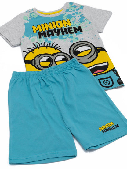 Dsiney Kidz - Vanilla Underground Blue Minions Boys Licensing Short Pyjamas image 4