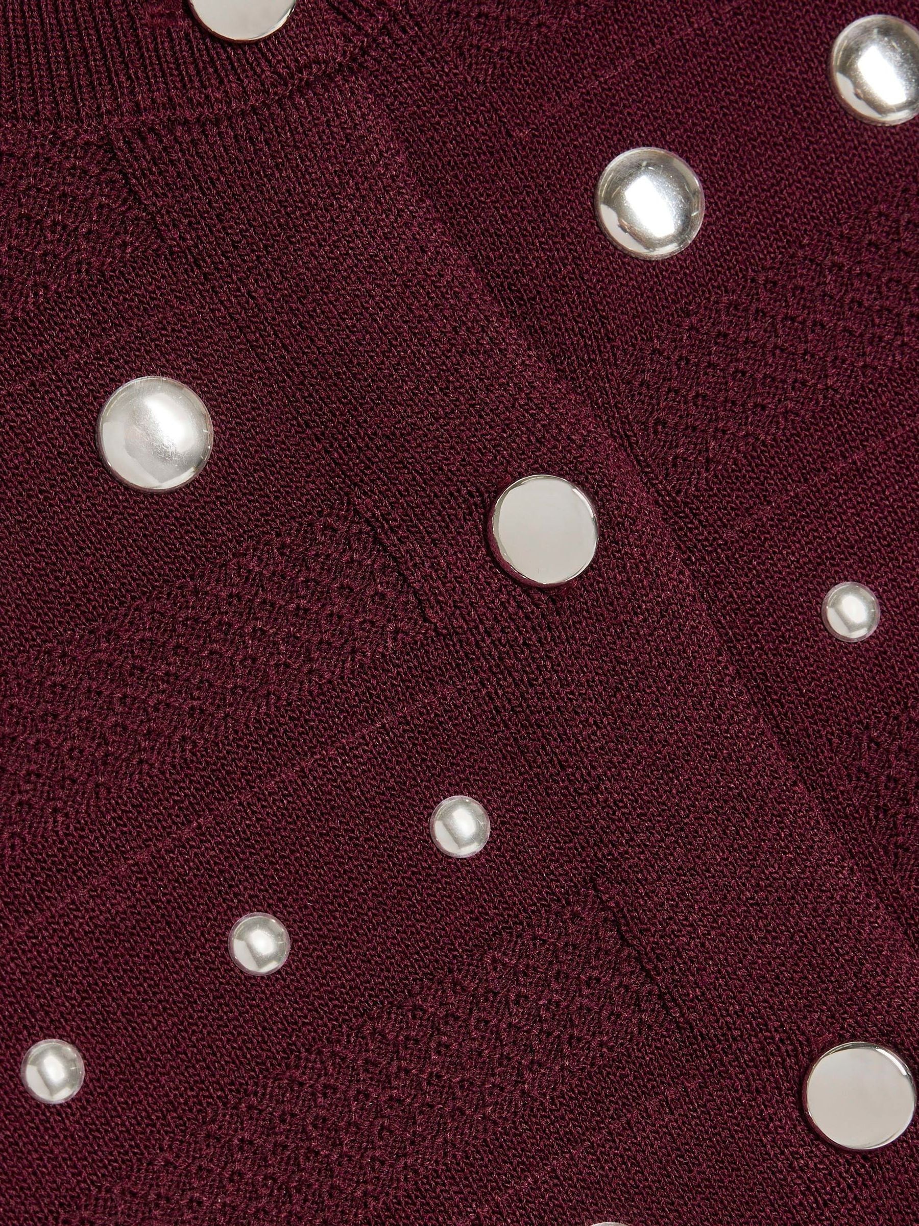Dsiney Kidz - River Island Red Studded Top & Skirt Set image 4