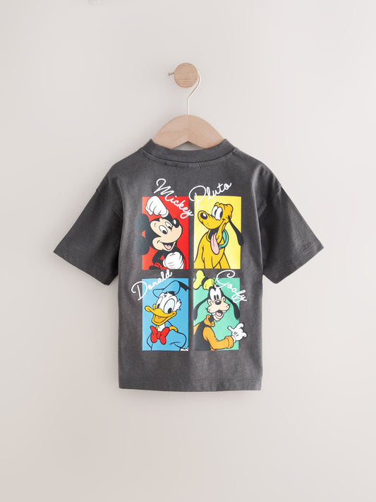 Charcoal Grey Mickey Mouse Short Sleeve T-Shirt (3mths-8yrs) image 3