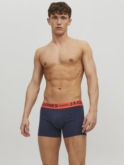 Dsiney Kidz - JACK & JONES Red/Grey/Blue Boxers 3 Pack image 1