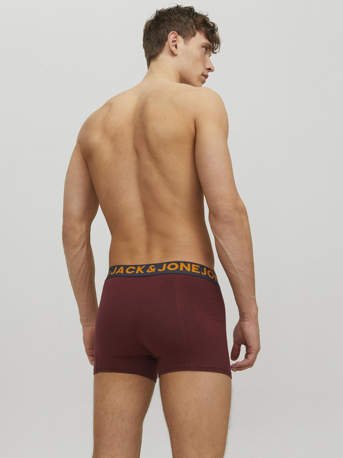 Dsiney Kidz - JACK & JONES Red/Grey/Blue Boxers 3 Pack image 3