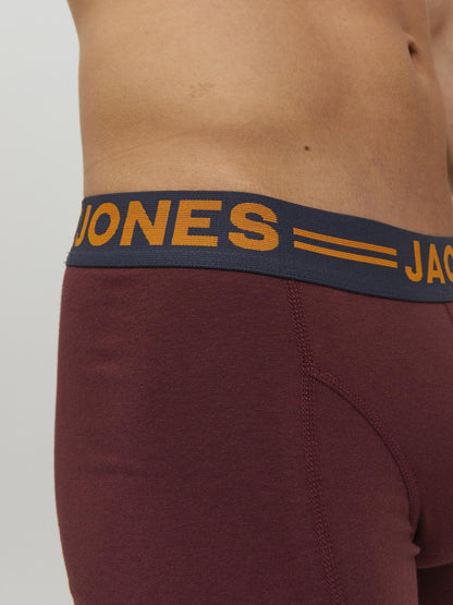 Dsiney Kidz - JACK & JONES Red/Grey/Blue Boxers 3 Pack image 4