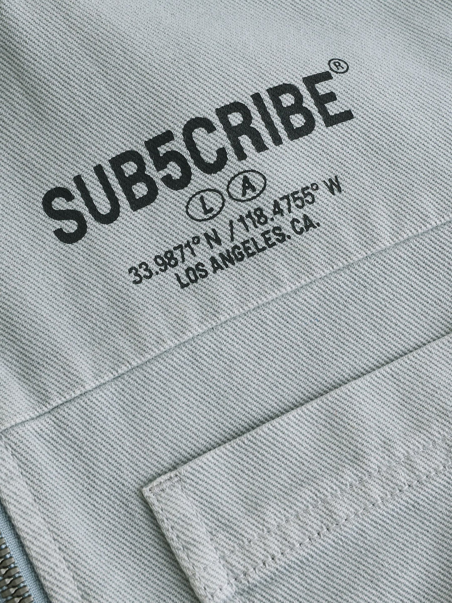 Grey Denim Overshirt 100% Cotton Zip Through Hoodie (3-16yrs)