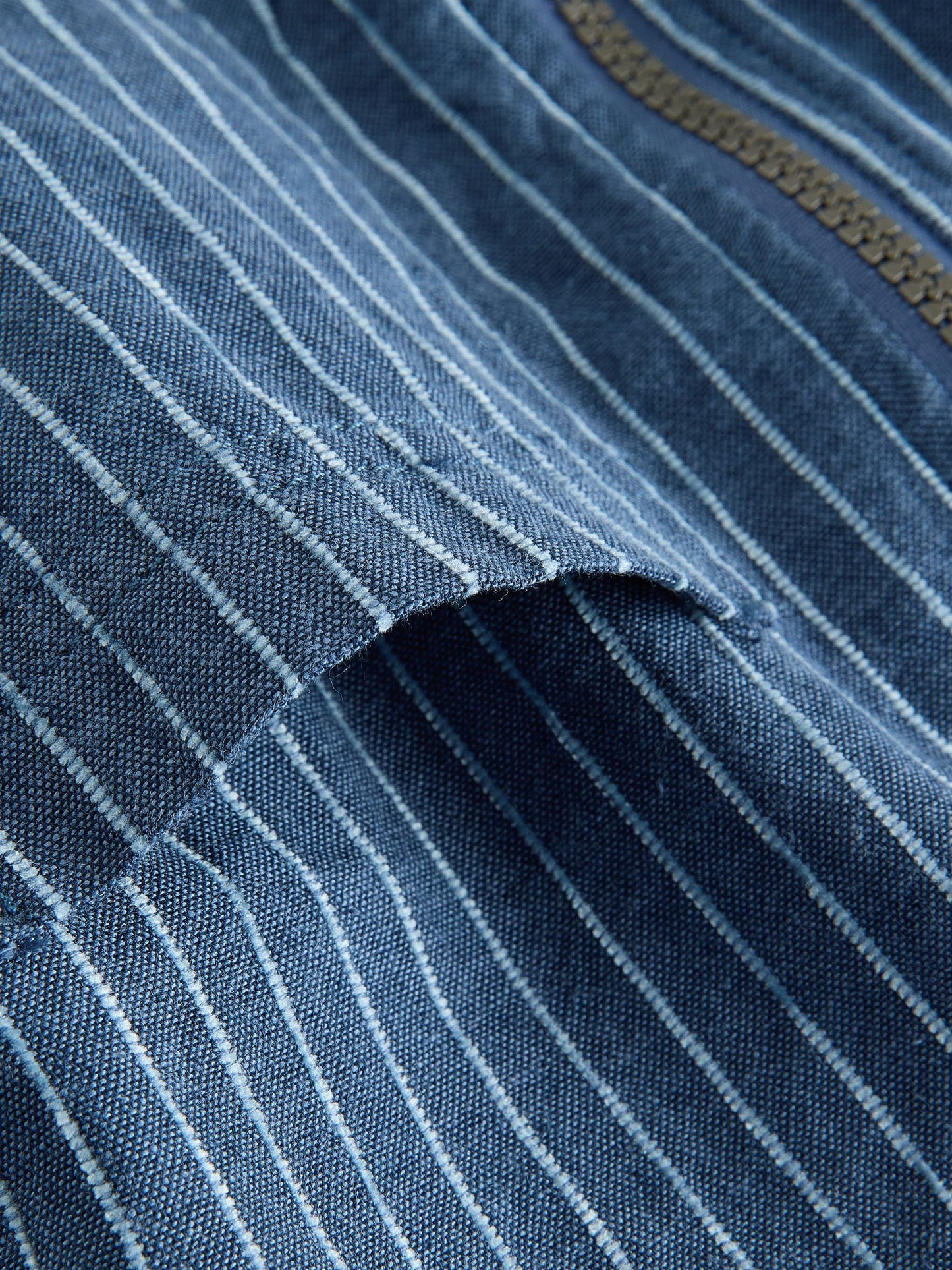 Blue Stripe Zip Through Hoodie (3mths-7yrs)