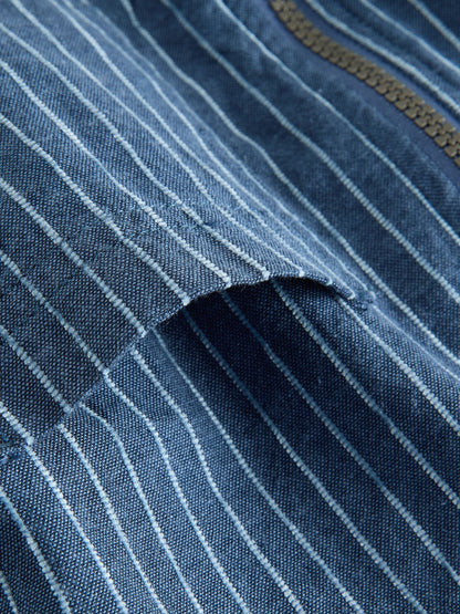 Blue Stripe Zip Through Hoodie (3mths-7yrs)