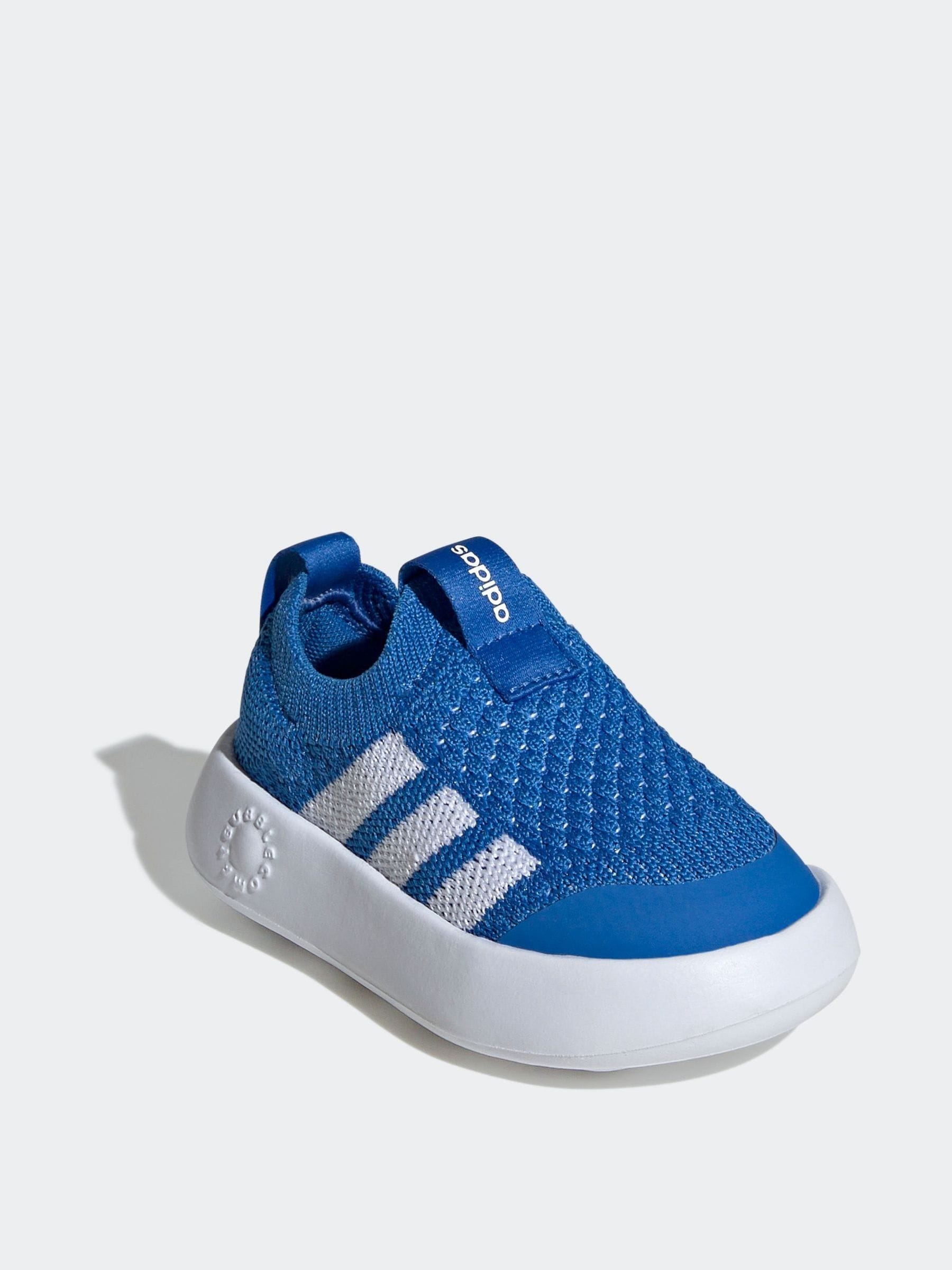 adidas Blue Bubblecomfy Slip On Infant Trainers image 3