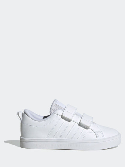 adidas White Hook and Loop VS Pace 2.0 Kids Trainers image 1