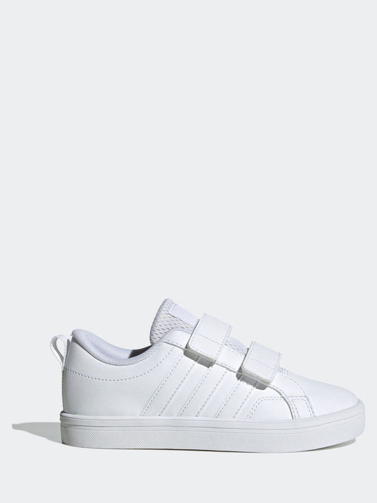 adidas White Hook and Loop VS Pace 2.0 Kids Trainers image 1