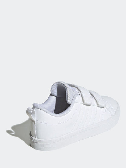 adidas White Hook and Loop VS Pace 2.0 Kids Trainers image 4