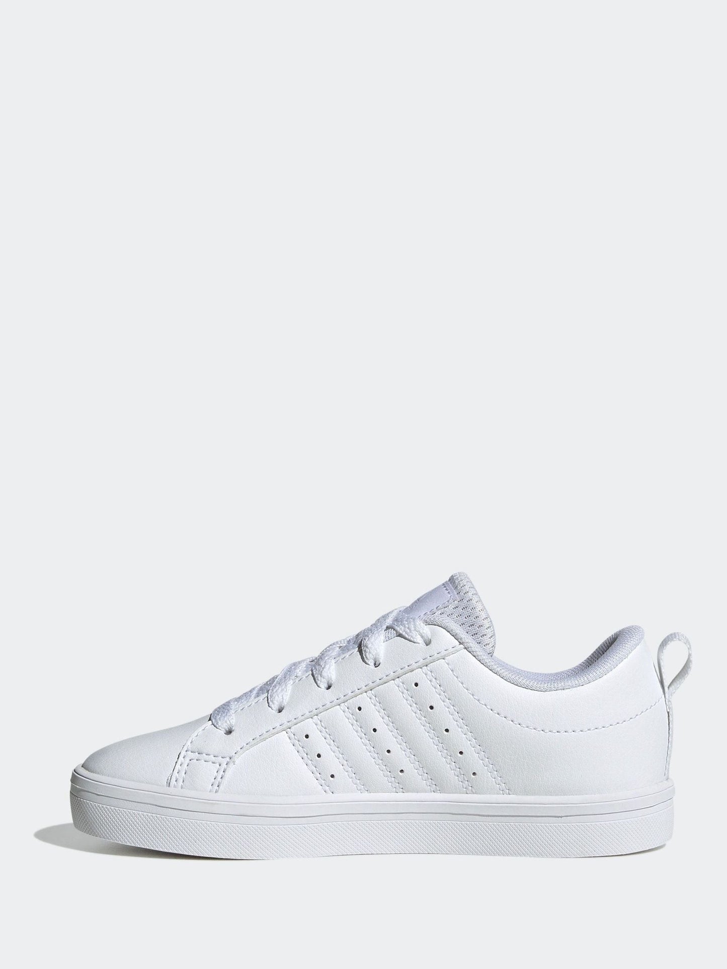 adidas White Lace Up VS Pace 2.0 Kids Trainers image 2