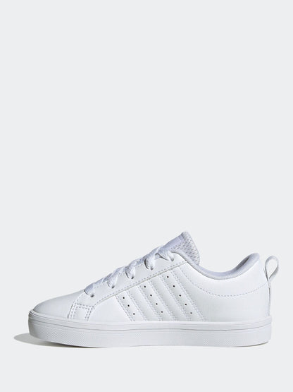 adidas White Lace Up VS Pace 2.0 Kids Trainers image 2