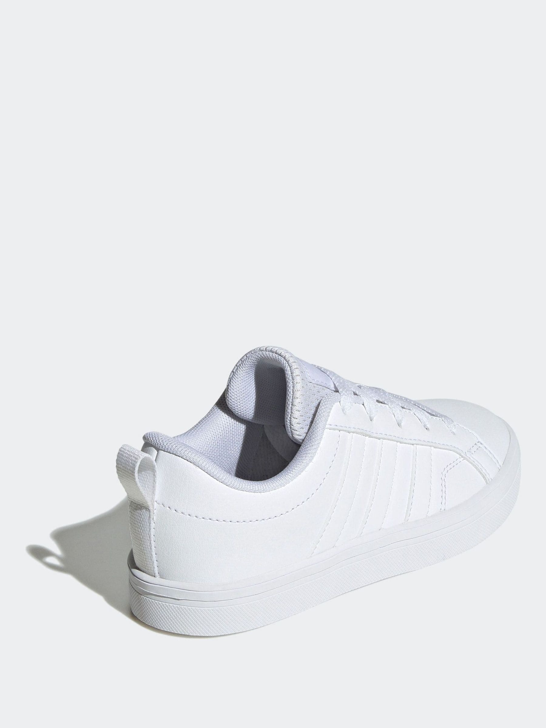 adidas White Lace Up VS Pace 2.0 Kids Trainers image 4