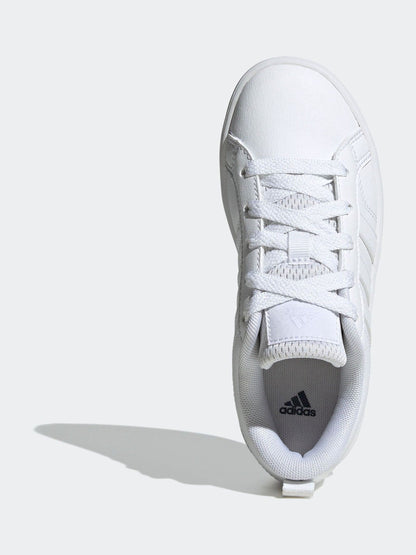 adidas White Lace Up VS Pace 2.0 Kids Trainers image 5