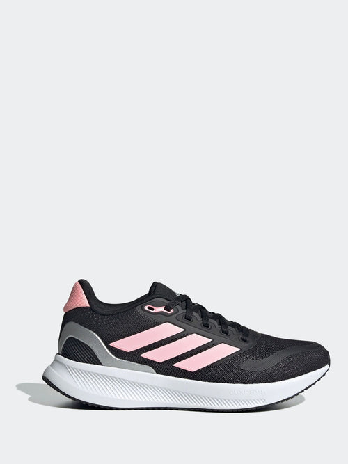 adidas Black/Pink Runfalcon 5 Lace Running Junior Trainers image 1
