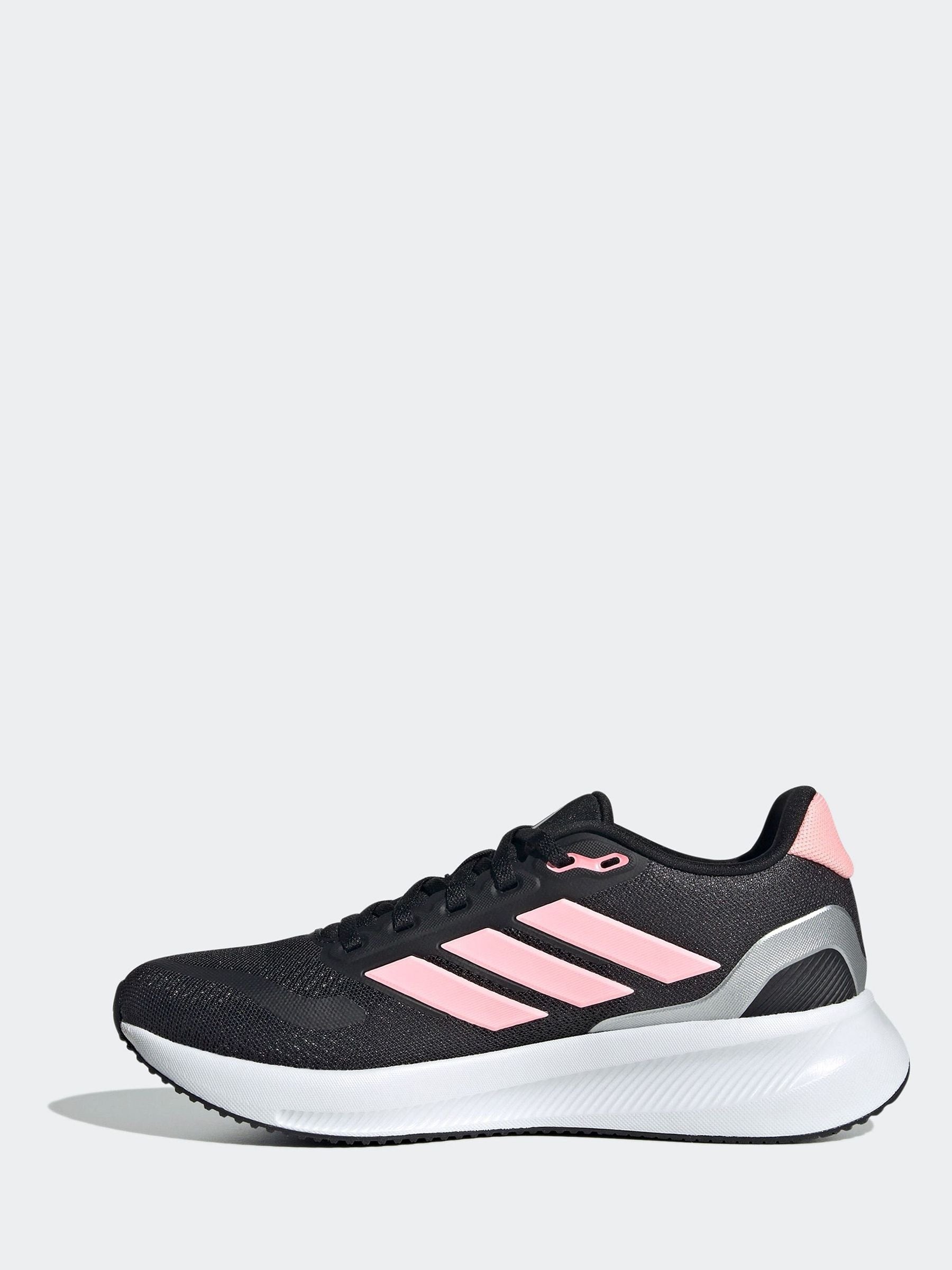 adidas Black/Pink Runfalcon 5 Lace Running Junior Trainers image 2