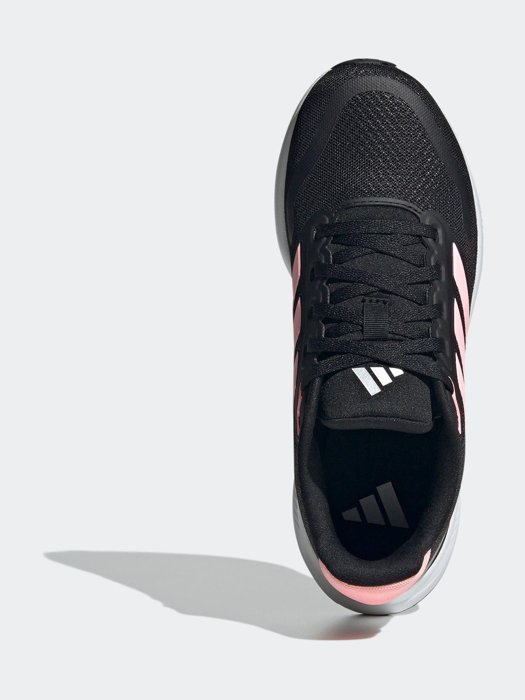 adidas Black/Pink Runfalcon 5 Lace Running Junior Trainers image 6